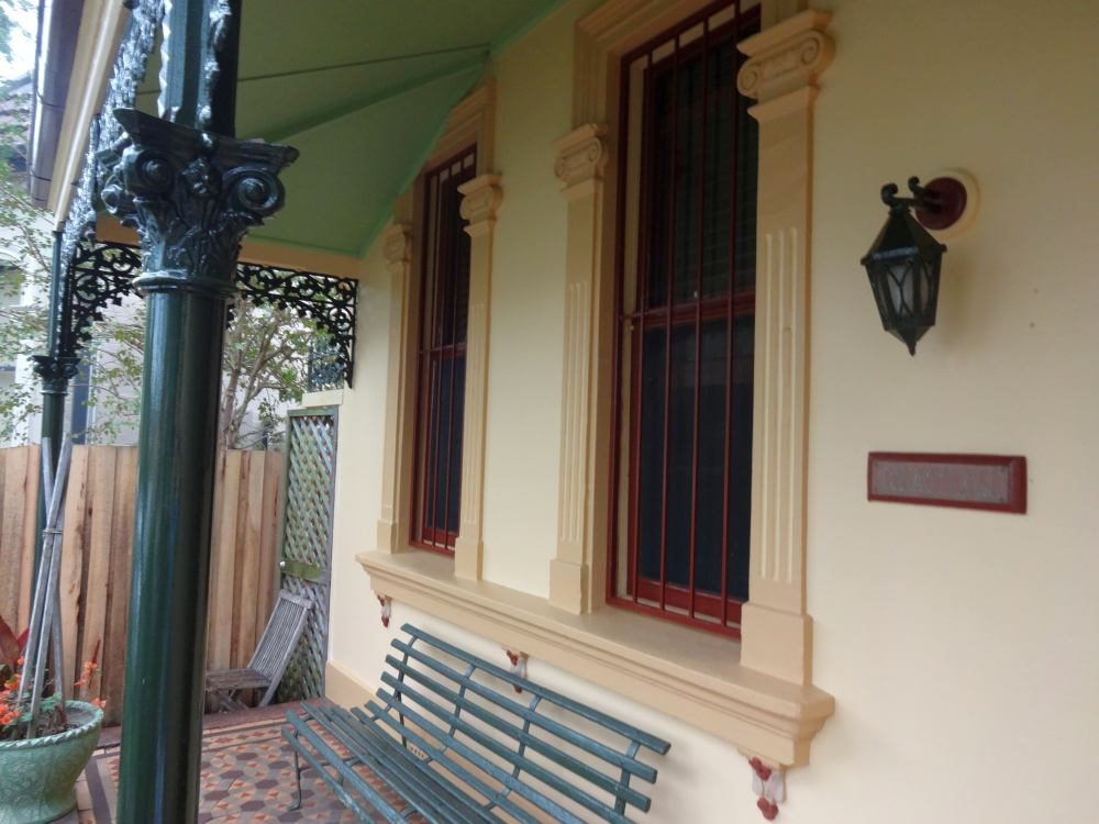 Semi Rozelle External repaint in heritage colours.