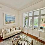 Living room repaint in Drummoyne with soft neutral tones and natural light