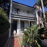 Completed exterior repaint of heritage terrace on Glebe Point Road