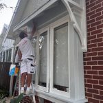Heritage window and awning repaint in Marrickville terrace
