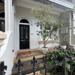 Exterior painting heritage terrace façade Forbes Street Newtown
