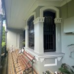 Finished exterior painting front porch Newtown heritage home