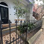 Heritage terrace front yard and façade painting Newtown