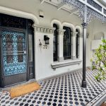Front verandah repaint in Petersham with tiled floor and heritage facade