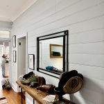 Painted timber wall panelling and hallway detail in Annandale heritage home