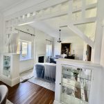 Heritage living room painting project with decorative timber details in Croydon NSW