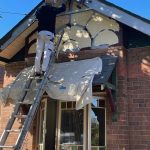 Exterior preparation work on heritage home eaves in Dulwich Hill
