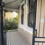 Restored heritage front entry with fresh paint and detailed trim work in Dulwich Hill
