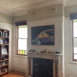 Living room after painting with restored fireplace Dulwich Hill