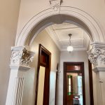 Decorative heritage arch and ornate plaster restoration painting project in Hurlstone Park NSW
