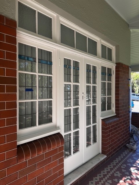 Restored timber windows and doors in heritage home Haberfield Sydney
