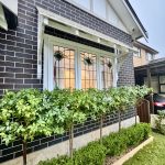 Exterior façade of Ashbury home with decorative windows, painted timber trim and detailed finishes