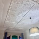 Decorative pressed metal ceiling restoration and interior painting project in Ashfield NSW