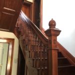 Restored timber staircase inside heritage home in Stanmore
