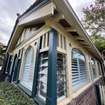 Detailed exterior heritage painting and timber feature restoration in Summer Hill