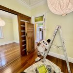 Interior painting preparation and detailed finishing work in Summer Hill heritage home